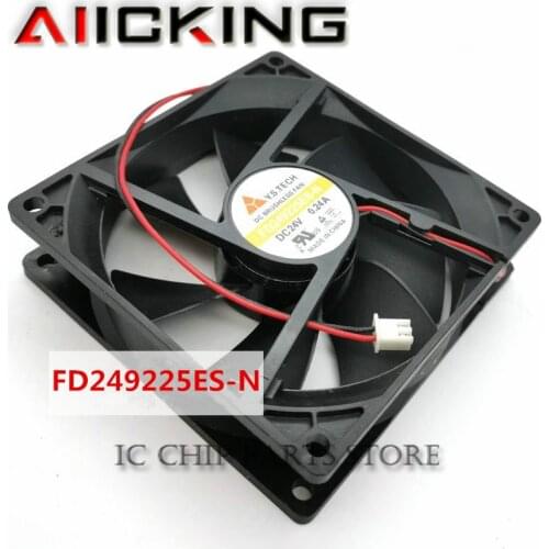 FD249225ES-N 9225 DC24V 0.24A 2WIRE Cooling fan 92*92*25MM Original brand new in stock