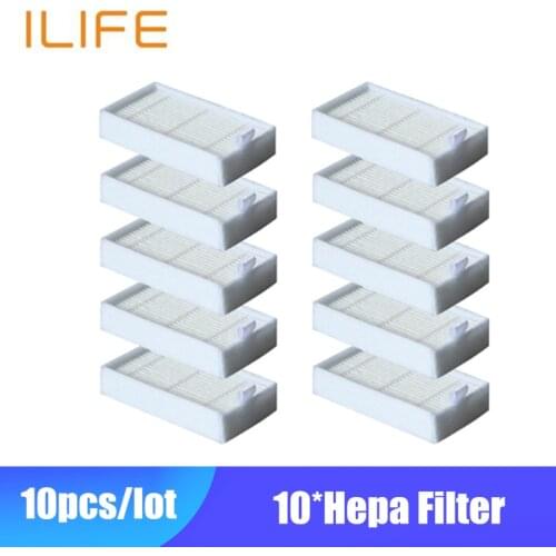10 pcs Vacuum Cleaner Filters ilife v50 HEPA Filter for ilife v55 v50 Vacuum Cleaner Parts
