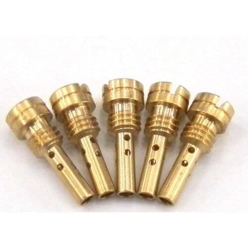 5pcs Slow Pilot Jet Available Size 30-75 for Keihin CV CVK FCE CARB N424-25 Injector Nozzle