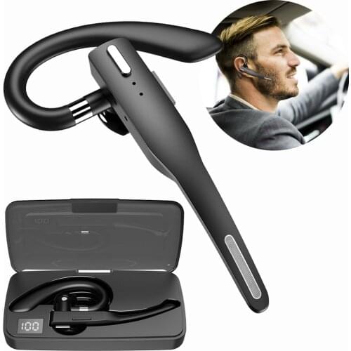 Universal Business Bluetooth Hifi Headset With Microphone Hands-free Driving Wireless Earphone Earpiece for Xiaomi Huawei iphone