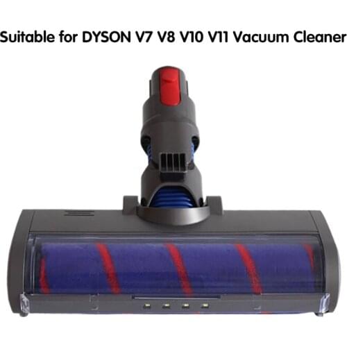 HOT Absolute Fluffy Soft Roller Head Quick Release Electric Floor Head for Dyson V7 V8 V10 V11 Vacuum Cleaner Repair Parts