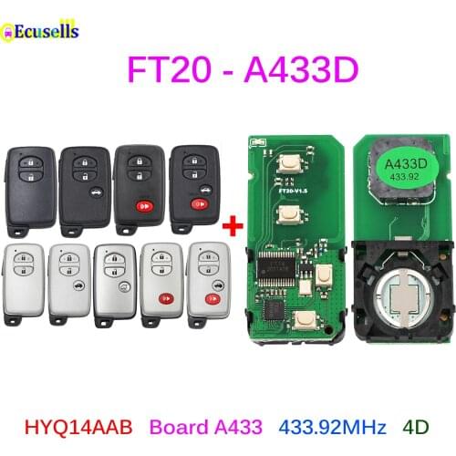 Lonsdor FT20-A433D 433.92MHz Keyless Go Smart Key Board PCB 4D Chip for Toyota Camry Avalon Land Cruiser Lexus ES GS IS LS460