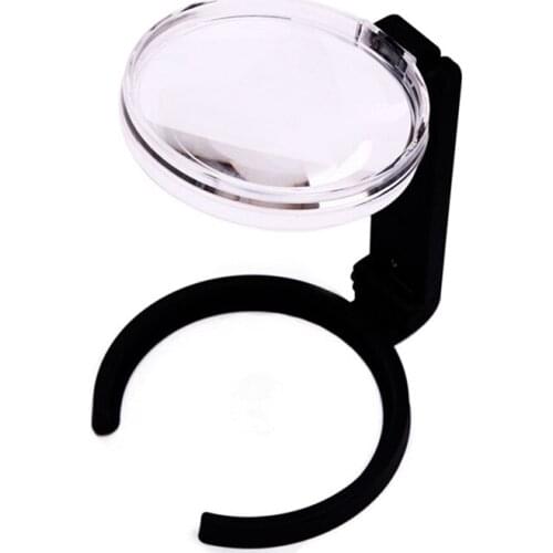 2.5X Hands Free Folding Loupe Desk Magnifier Magnifying Glass with Stand for Crafts