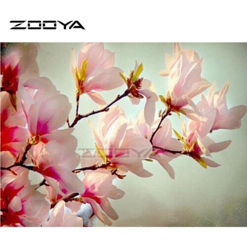 ZOOYA 5D DIY Diamond Cross Set Diamond Embroidered Orchid Rhinestone Mosaic Picture R1974