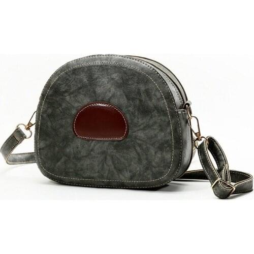 2021 New Soft Leather Women Bags Small Round Pig Ladies Single Shoulder Diagonal Bag Casual Solid Color Small Round Bag