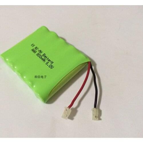 MasterFire Original 6V AAA 800mAh Rechargeable NiMh Battery Ni-Mh Batteries Pack With Plugs