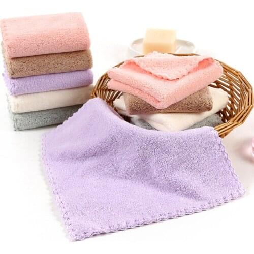 MONGKA Washcloth Face Towels Bath Hand Towel 5pc, 100% Superfine Fiber Soft and Absorbent, for Child Adult Home, Office, Gym Use