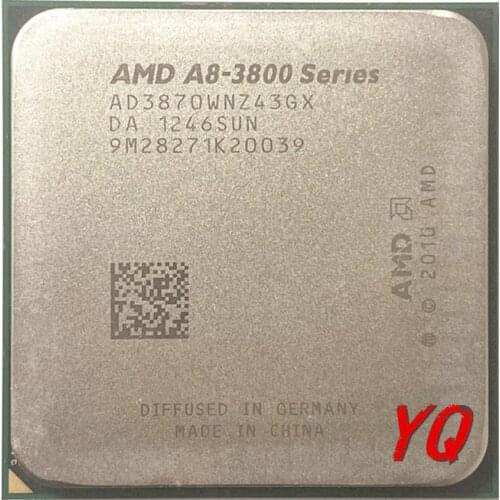 AMD A8-Series A8-3870K A8 3870 A8 3870K 3.0 GHz Quad-Core CPU Processor AD3870WNZ43GX Socket FM1