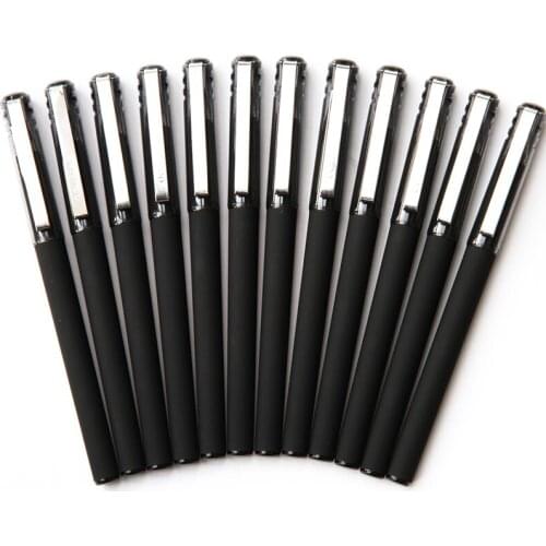 0.5mm Qality Black Gel Ink Pen Stationery Black Ink Gel Pen Office School Writing Student Supplies Stationery Office Supply