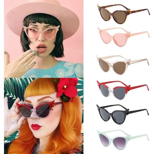 Women Retro Vintage Cat Eye Unisex Sunglasses Rapper Irregular Exaggeration Butterfly Frame Glasses Eyewear Clout Sun Glasses