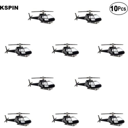 Helicopter Badge Lapel Pin Flag badge Brooch Pins Badges 10Pcs a Lot