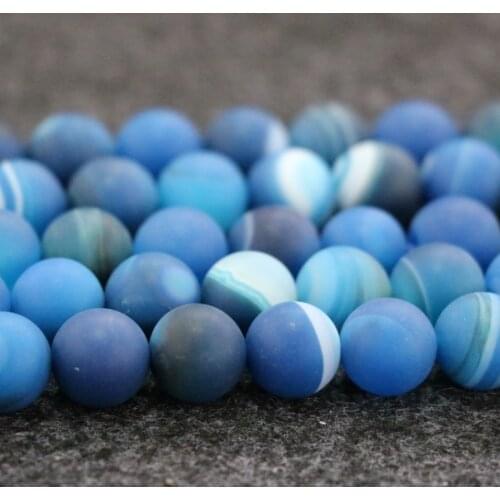 10mm 38pcs/lot, TOP Quality ! Handmade Druzy Blue Loose Spacer Round Strand Stone Beads Bracelet DIY Jewelry Making