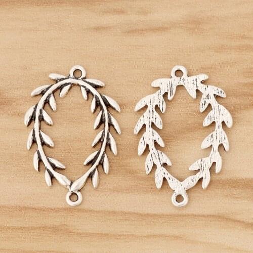 20 Pieces Tibetan Silver Branch Connector Charms Pendants for Necklace Bracelet Earring DIY Jewellery Making Accessories