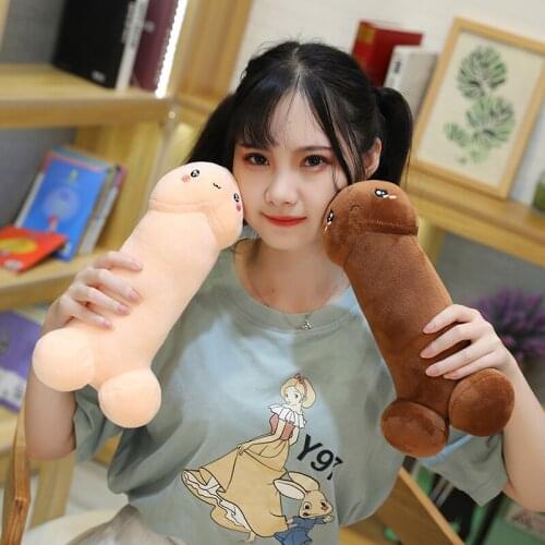 30-90cm Cute Long Penis Plush Toys Pillow Sexy Soft Stuffed Funny Cushion Simulation Lovely Dolls Kawaii Gift for Girlfriend