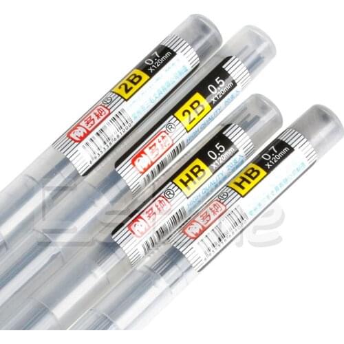 4pcs /set 2B/HB Pencil Lead a Refill Tube 0.5 mm / 0.7 mm Automatic Pencil Lead Style 11CM