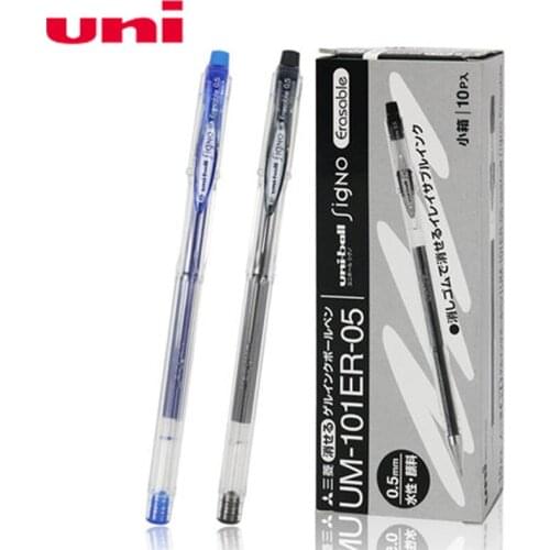 4 Pcs/Lot Mitsubishi Uni UM-101ER 0.5mm Erasable Gel Pens Student Writing Supplies Office & School Supplies