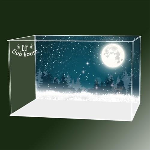 3mm Building Block Acrylic Display Box For 10275 - Engraving White Bottom Background Type( No Block Kit )