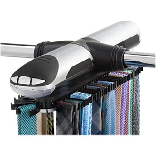 Automatic Tie Rack Electric Revolving Tie Racks Tie Hook Scarf Hanger Rack Organizer Belt Rack