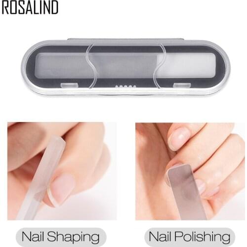 ROSALIND Nano Nail File Sanding Buffer Block All For Manicure Professional Art Buffing Care Pedicure Repeatable Tool Nail Files