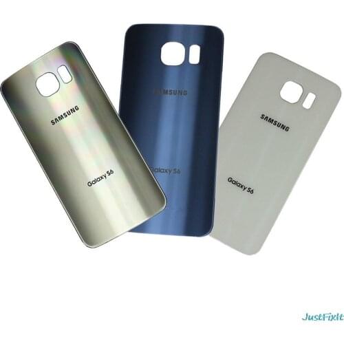 Original New Back Rear Battery Cover Glass Door For Samsung S6 edge plus G920f G925f G928f Housing Back Battery Cover Case