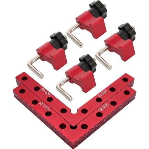 Right-angle Clamp 90 Degree Ruler For Woodworking Aluminum Alloy Corner Positioning Ruler Tool Set Dropshipping Wholesale