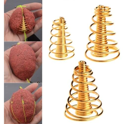 Fishing Bait Spring Lure Inline Hanging Tackles Stainless Steel For Carp Feeder U2JB
