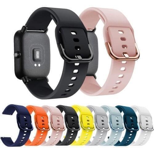 Silicone Strap for Samsung Galaxy Watch 42mm/Gear Sport/Garmin Vivoactive 3/Vivoactive 3 Music/Forerunner 645 20MM Watch Band