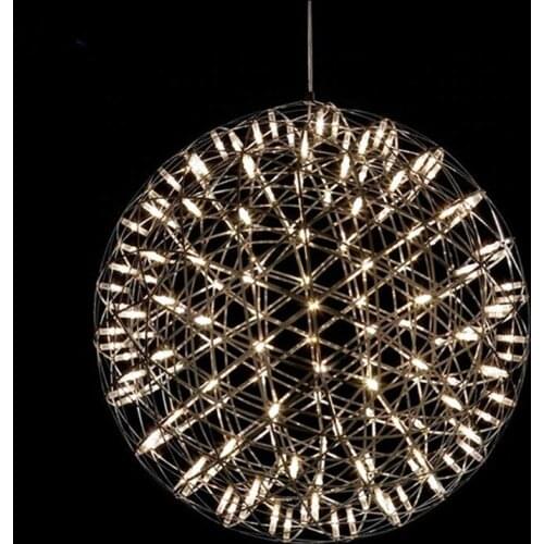 Nordic post-modern spark ball chandelier decoration restaurant table starry shop bedroom hall creative commercial chandelier