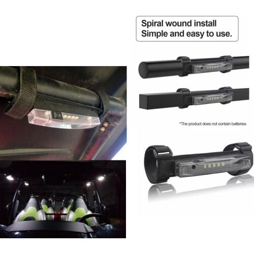 Roll Bar LED Light for Polaris Ranger RZR ATV UTV Can-Am 4" Roll Bar/Bumper Driving Dome Interior Light wi/ ON/OFF toggle switch