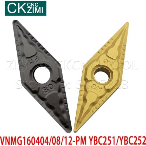 VNMG160404 PM VNMG160408 PM VNMG160412 PM YBC252 YBC251 CNC Blade Carbide Insert VNMG Carbide Inserts Lathe Cutter Turning Tools