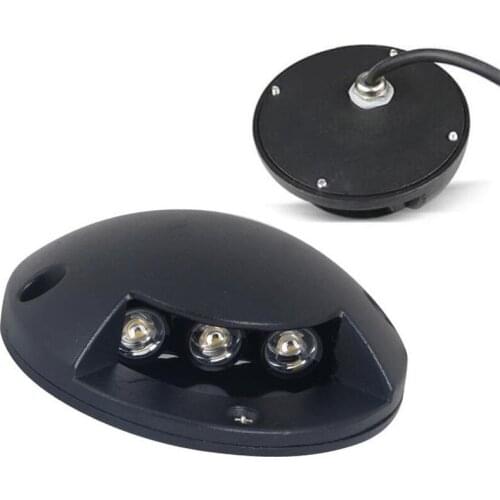 3W IP67 Waterproof LED Underground Light Outdoor Ground Garden Path Floor Buried Yard Spot Landscape DC12V AC85V-265V Free Shipp