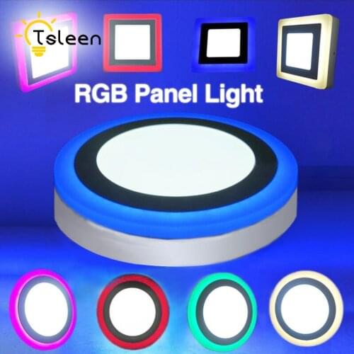 RGB LED Panel Lights Recessed Mounted 5W 9W 16W Led Downlight Dimmable Ceilling Lamp For Kitchen Room Indoor Lighting