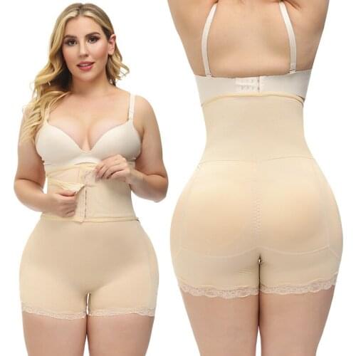 Womens shaping lace high waist breasted breech pants breech breech fake buttock shaping postpartum abdominal pants