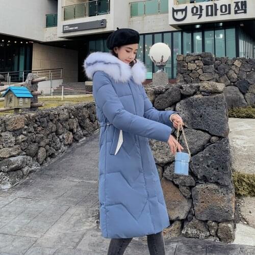 Womens mid-length padded coat for autumn and winter winter coat female coat