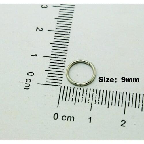 0.9x9MM Approx 3500PCS/LOT White open jump ring for Vintage Charms & Pendants Connect