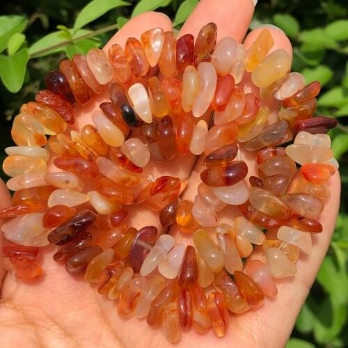 10mm Natural Irregular Orange Persian Agates Dondelle Chips Gravel Stone Beads For Jewelry Making DIY Beadwork Bracelet Necklace