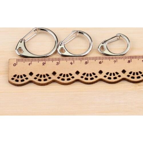 Diy jewelry accessories connection buckle keychain metal hanging ring key ring pendant buckle D-shaped buckle 12pcs