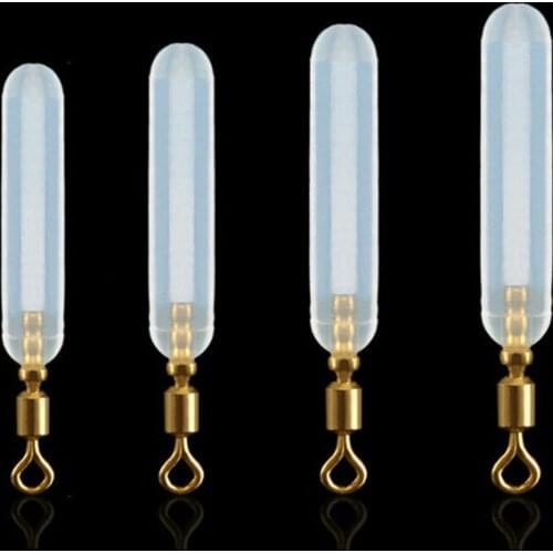 20PCS Copper Swivels head Silicone Floats Seat Fishing accessories not to hurt not throw line float