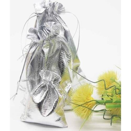 25pcs Dust-proof Jewelry gift Packaging Golden/silver Bags high-quality Color Hot Selling New Arrived Cute Soft packaging cute