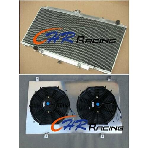 3ROW For NISSAN Safari PATROL Y61 GU 2.8/3/4.2L TD ALUMINUM RADIATOR+SHROUD+FANS