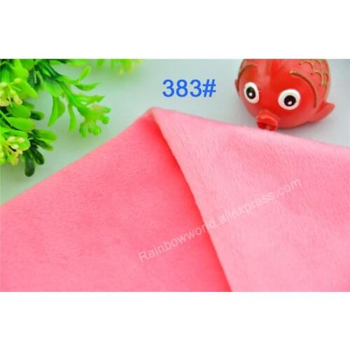 383# Light Rose Color Super Soft Short Hair 2-3mm Fleece Fabric Velvet Microfiber Velboa for DIY Patchwork Toy Shoes Sofa Pillow
