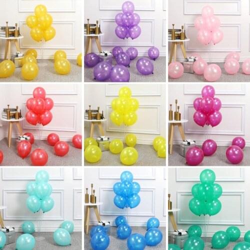 50/100Pcs 10inch 1.5g Pearl Latex Balloons Happy Birthday Party Bride Wedding Decorations Christmas Balloon Air Balls Globos