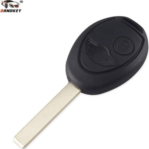Dandkey 2 Buttons Blade Remote Car Key Case Shell Fob Key Cover For BMW Mini Cooper R50 R53 Alarm Systems Security