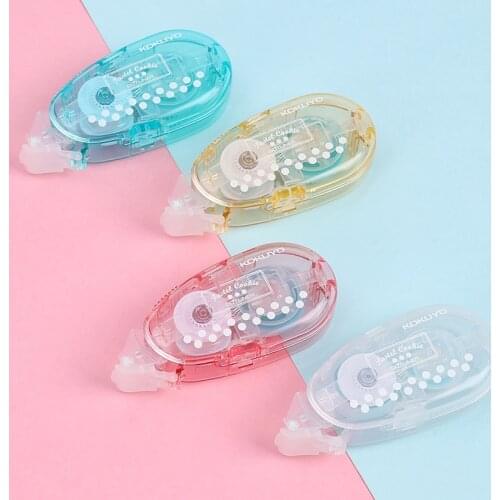 Mohamm Mini Double Sided Adhesive Roller Dotliner Strong Adhesive Tape Glue Random Color