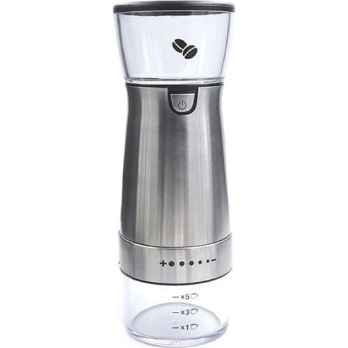 Electric Coffee Grinder Kitchen Cereals Grinding Machine Portable USB Rechargeable Home Coffee Bean Grinder Device