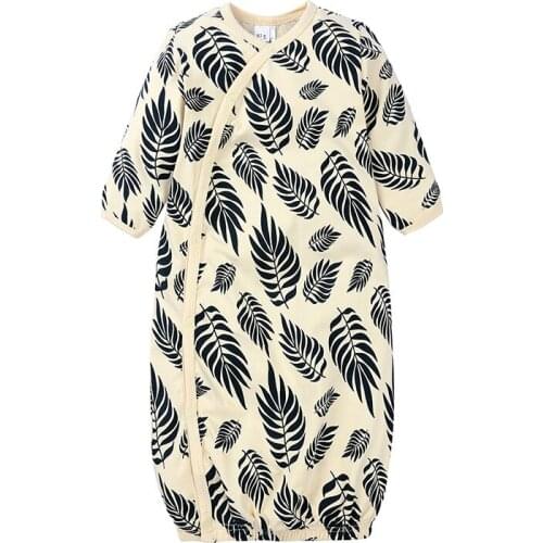 Cotton Print Baby Sleeping Bag Infant Boys Sleepsacks Girls Spring Receiving Blanket Envelope Sleepwear Jumpsuits