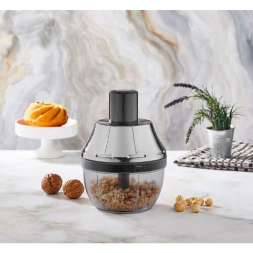 Hand Powered Meat Grinder High Quality Powerful Food Chopper Mincer Mixer 500 Or 800 ml Blender to Chop Meat Fruit Vegetable Nuts Shredders Hand-power Luxury Brand