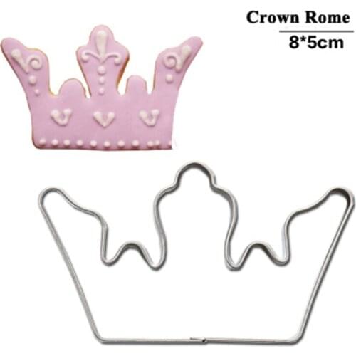 Court Crown Style Mousse Cookie Press Cutter Mould Biscuit Stamp Cake Mold Stainless Steel Pasta Tools Kitchen Accessories
