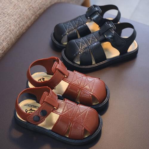 Summer Children Sandals BabyToddler Soft Non-slip Shoes Kids Beach Shoes Boys Casual Roman Slippers