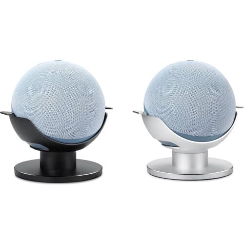 Desktop Mount Stand For Alexa Echo Dot 4th Gen Smart Speaker Holder Space Saving Bracket For Bedroom Kitchen Bathroom